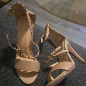 VENUS Women's Nude Strappy Heels